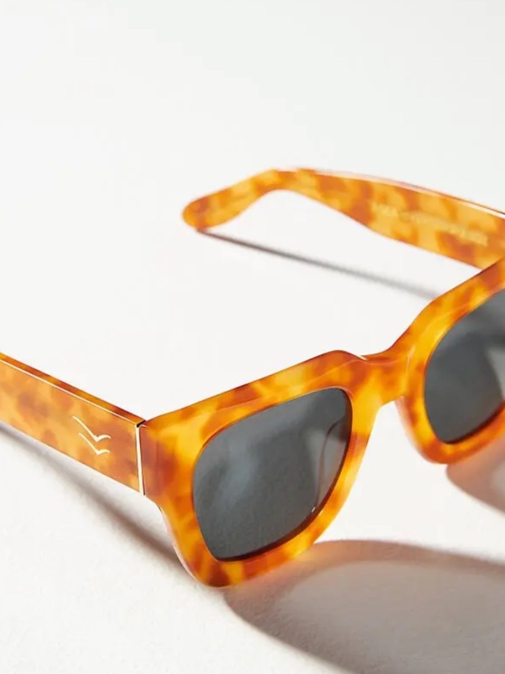 Anthropologie x I-Sea Jolene Sunglasses Sunnies in Beige Honey Tortoiseshell - Picture 7 of 8